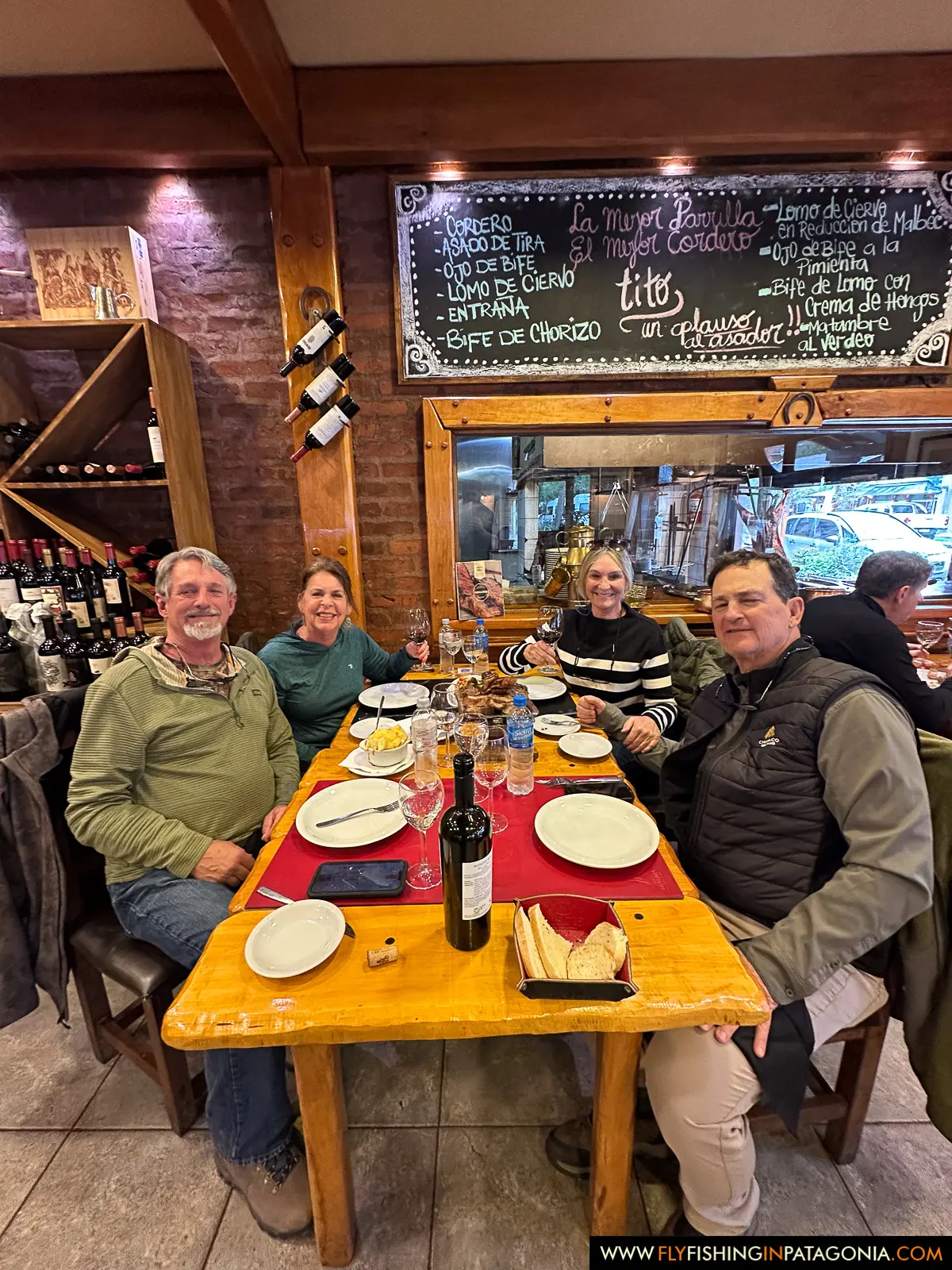 Dinner at a restaurant in San Martin de los Andes